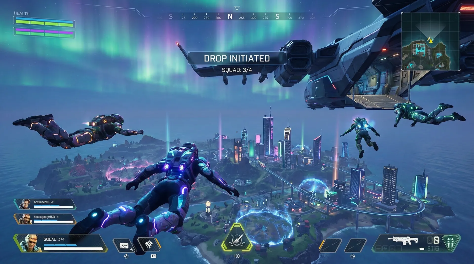 大逃杀游戏空降瞬间 - 电竞博彩 精彩操作