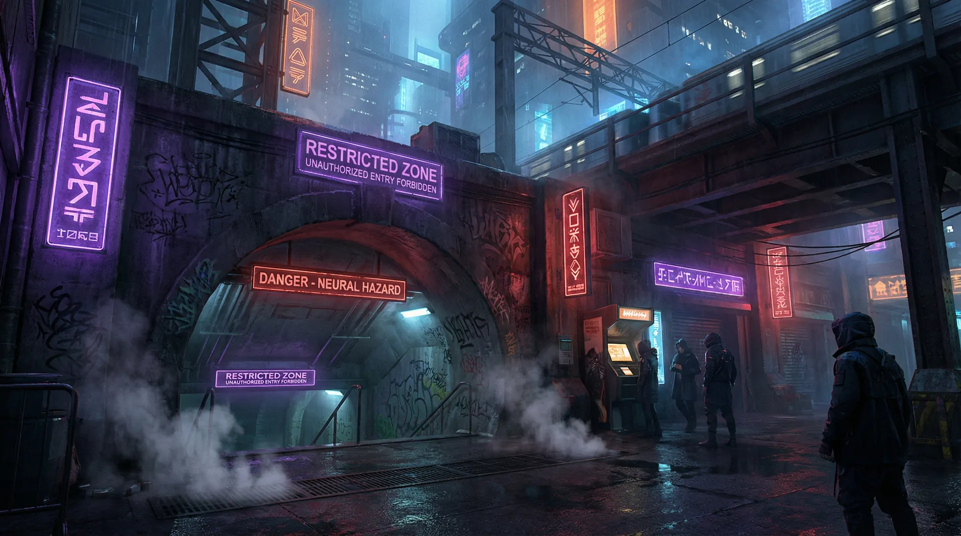 赛博朋克地下城入口 - 神秘区域